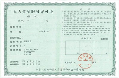 福州市连江县人力资源服务许可证申请程序