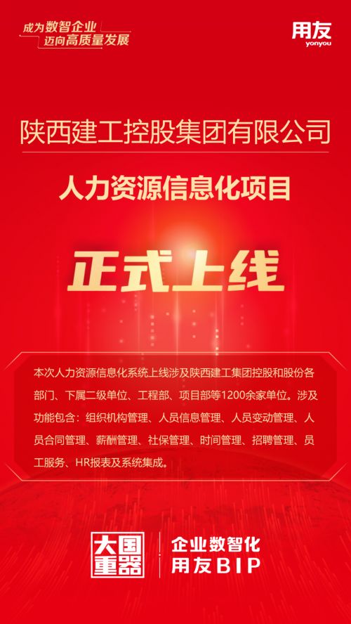 用友建筑承建 陕西建工控股集团人力资源信息化项目上线培训会成功举办